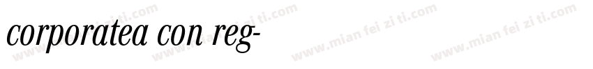 corporatea con reg字体转换